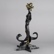 Erté Bronze Sculpture Bal Tabarin - Cold Painted Bronze - Hickmet Fine Arts