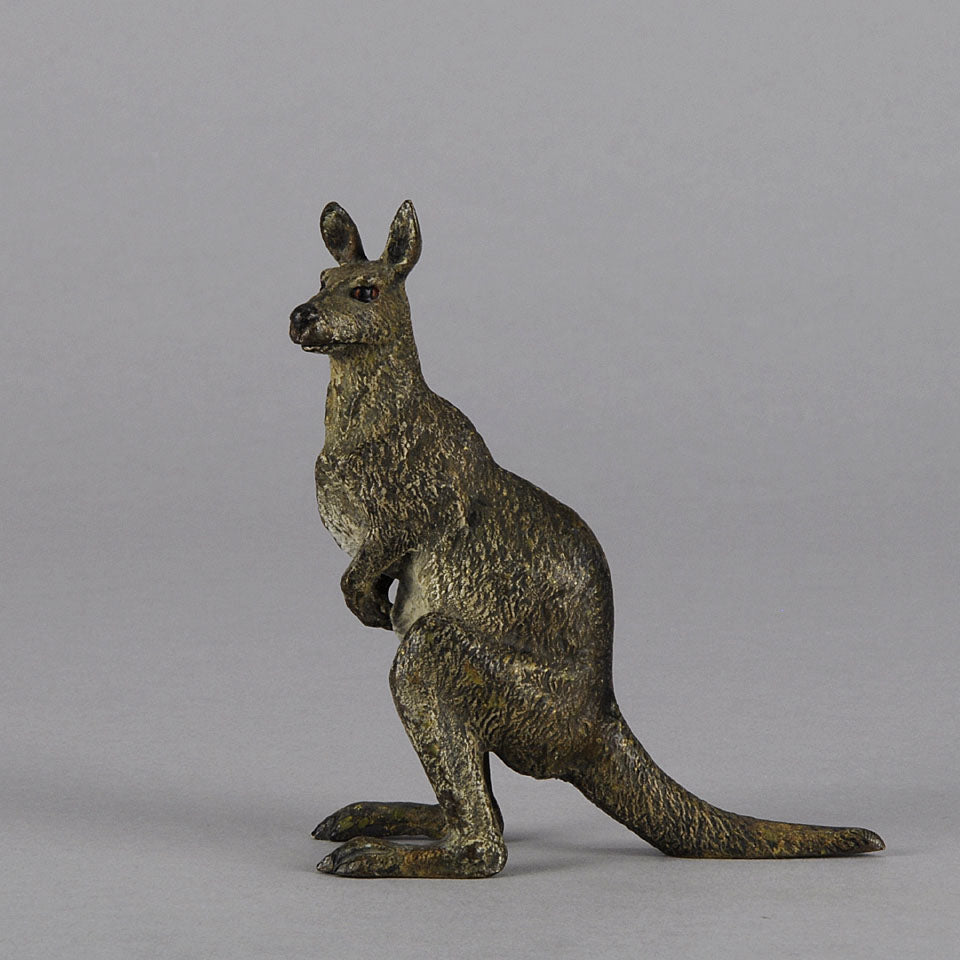 Austrian Bronze by Franz Bergman Kangaroo