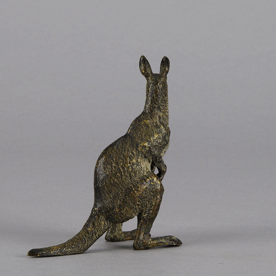 Austrian Bronze by Franz Bergman Kangaroo