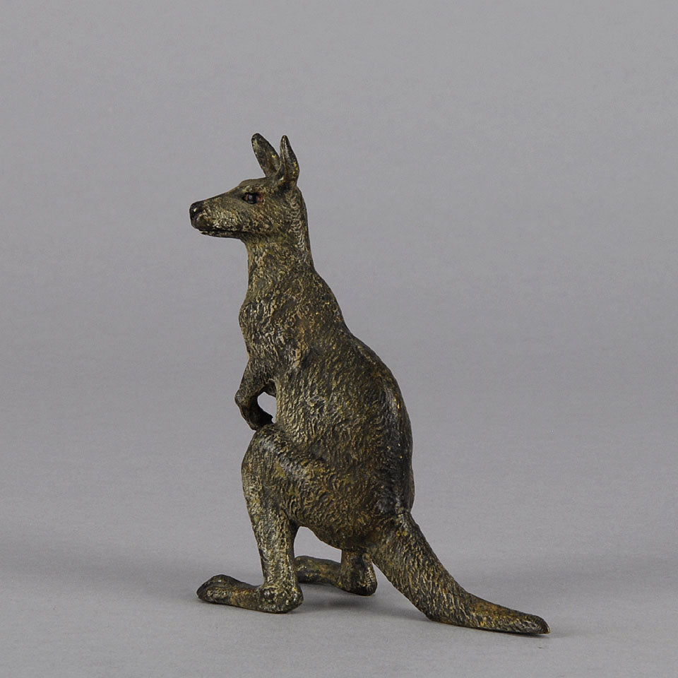 Austrian Bronze by Franz Bergman Kangaroo