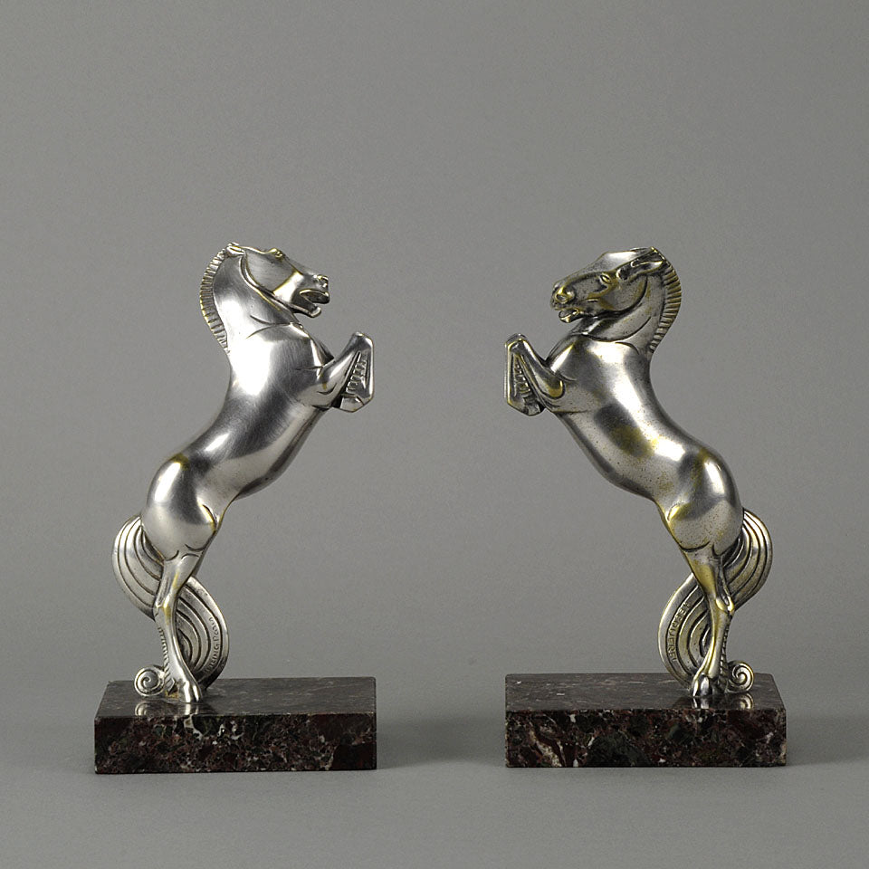 Andre Becquerel Art Deco Bronze Bookends
