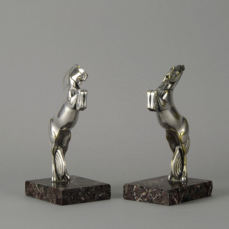 Andre Becquerel Art Deco Bronze Bookends