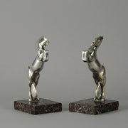 Andre Becquerel Art Deco Bronze Bookends