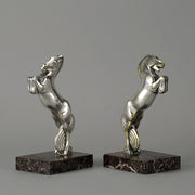Andre Becquerel Art Deco Bronze Bookends