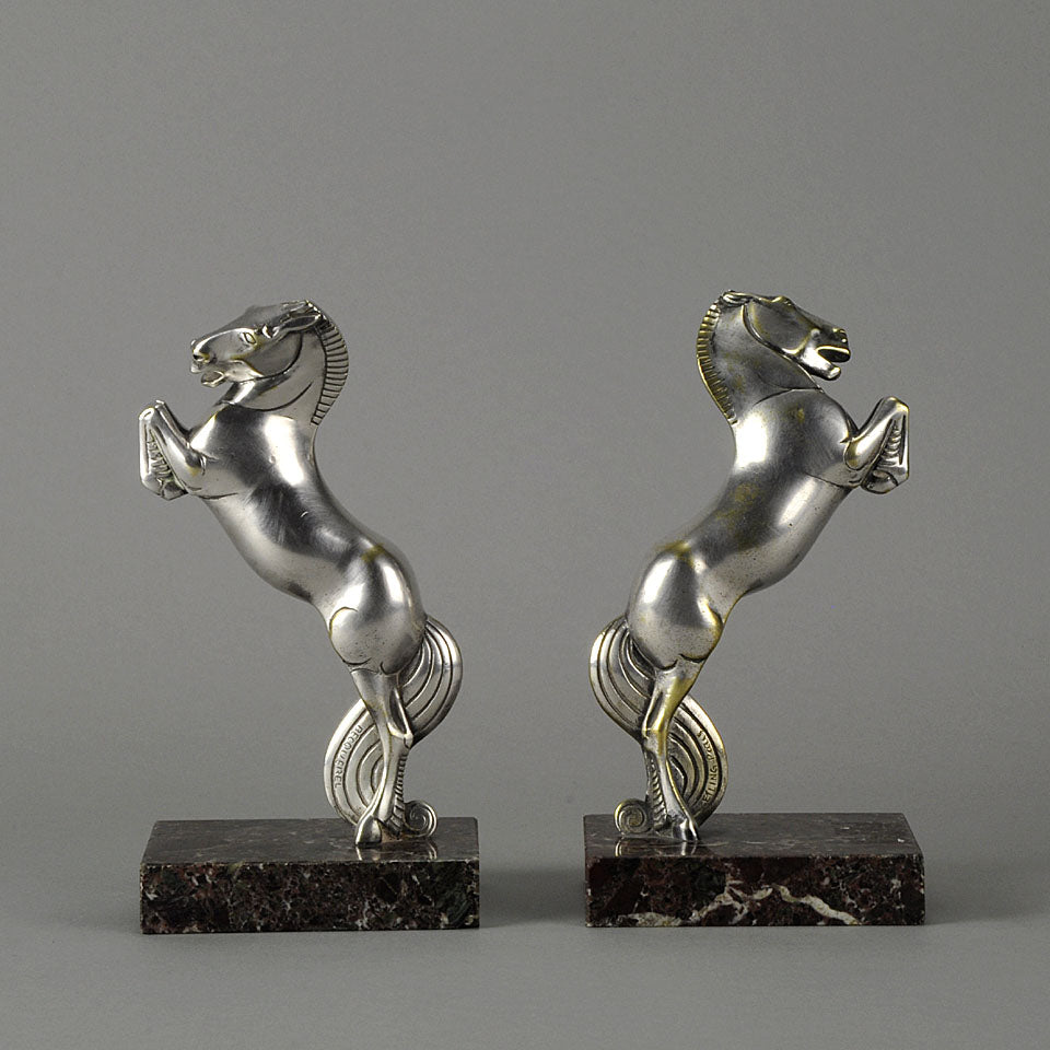 Andre Becquerel Art Deco Bronze Bookends