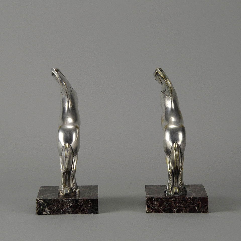 Andre Becquerel Art Deco Bronze Bookends
