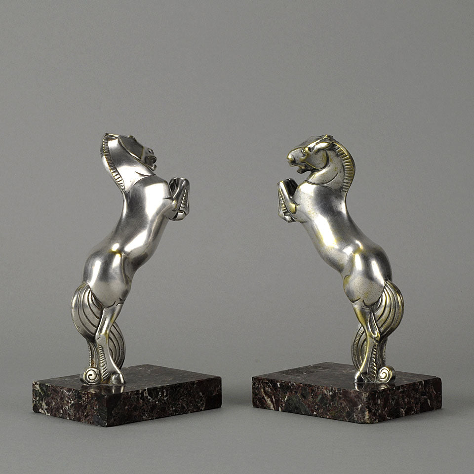Andre Becquerel Art Deco Bronze Bookends