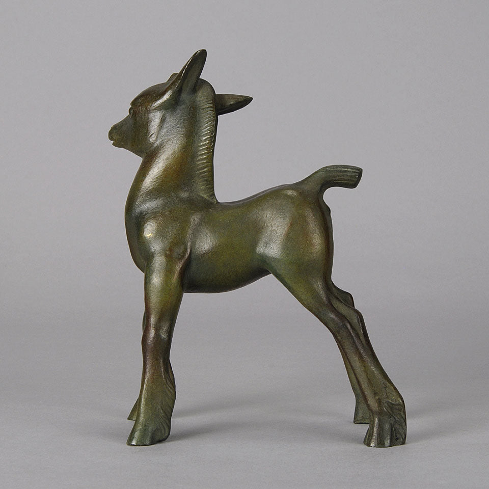 Art Deco Rochard Bronze Foal 