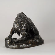 Lion and serpent by barye