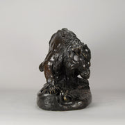 Lion and serpent by barye