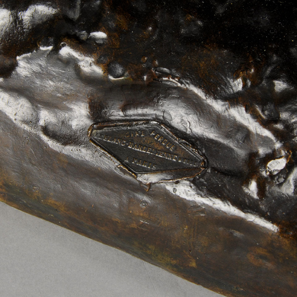 Lion and serpent by barye