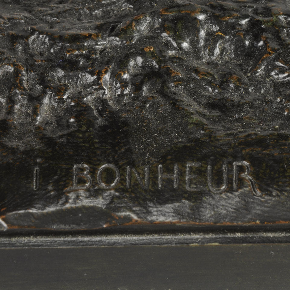 Bronze Bonheur bull