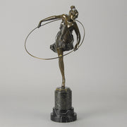 Bruno Zach Bronze Hoop Dancer Art Deco