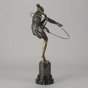 Bruno Zach Bronze Hoop Dancer Art Deco