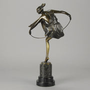 Bruno Zach Bronze Hoop Dancer Art Deco