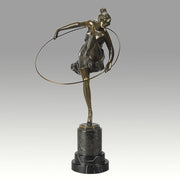 Bruno Zach Bronze Hoop Dancer Art Deco