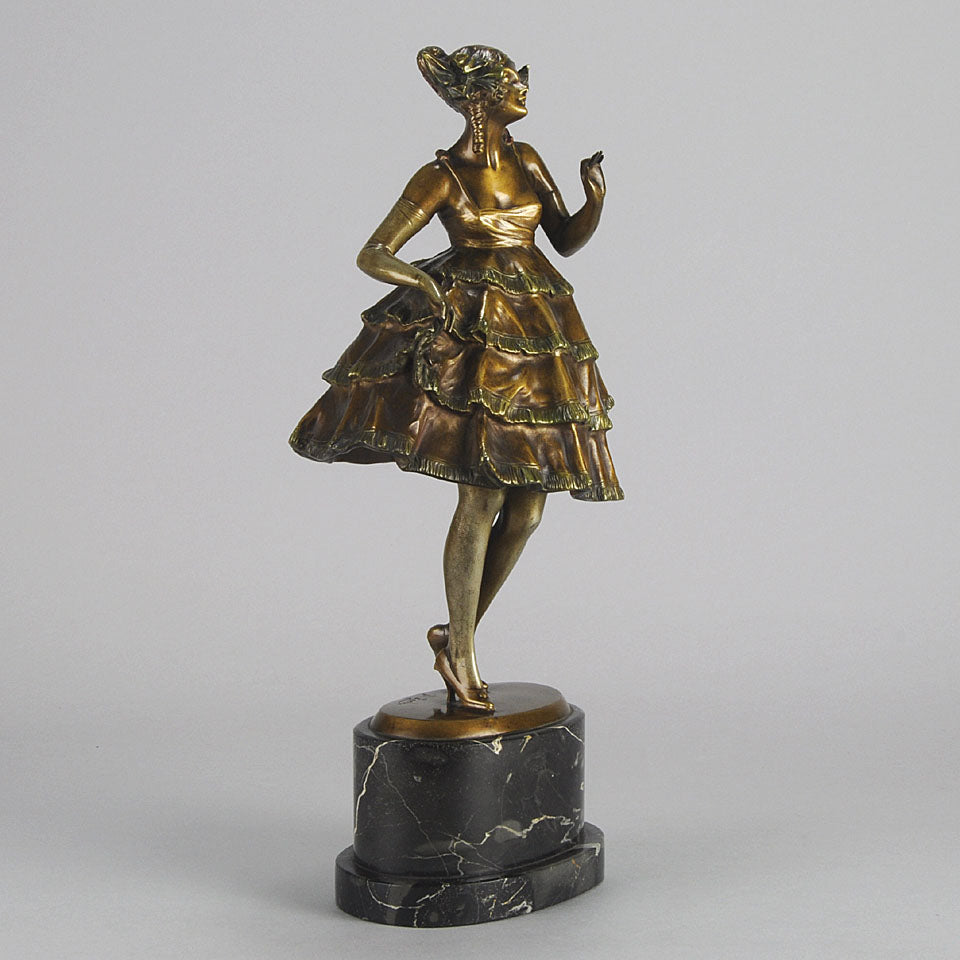 Zach Party Girl Art Deco Bronze 
