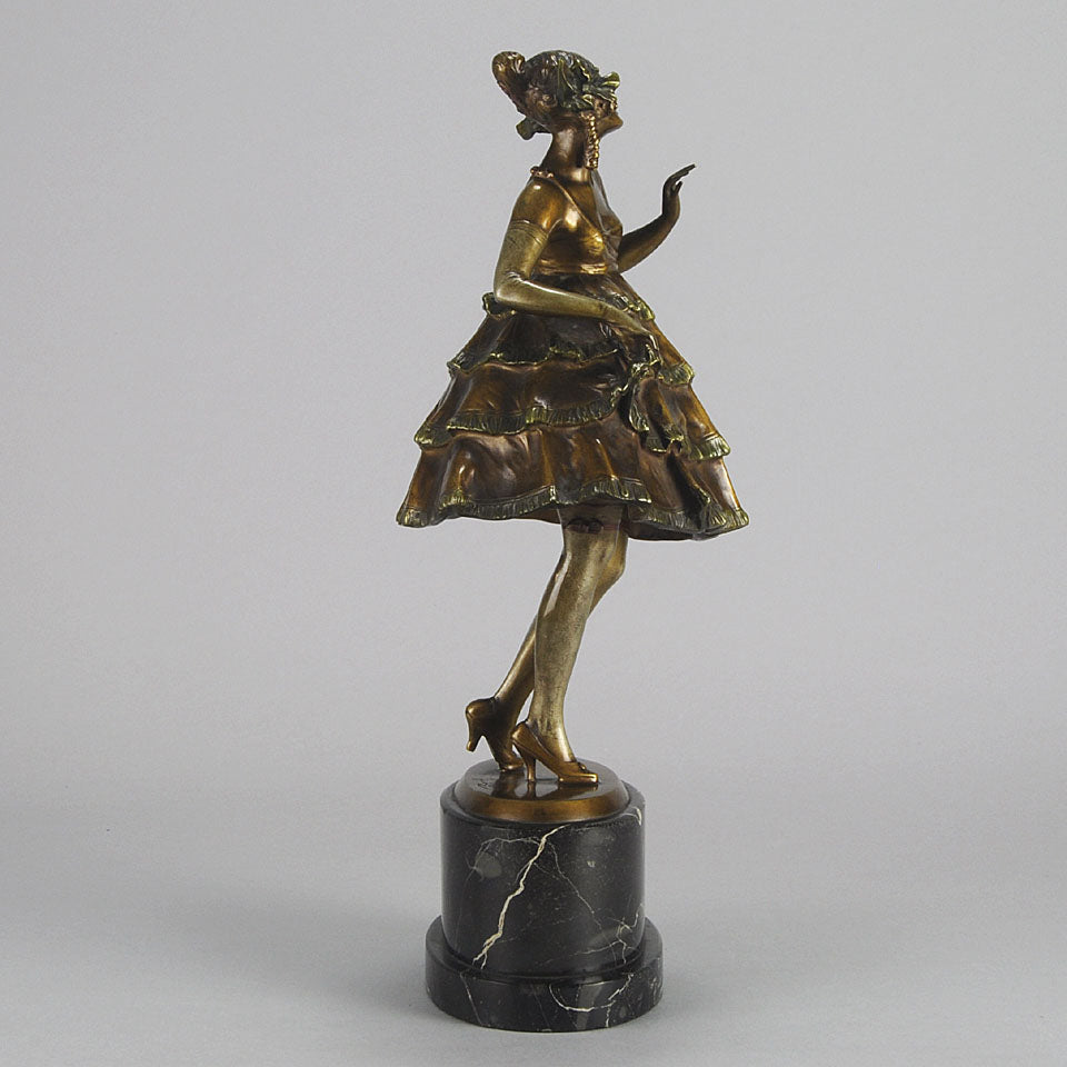 Zach Party Girl Art Deco Bronze 