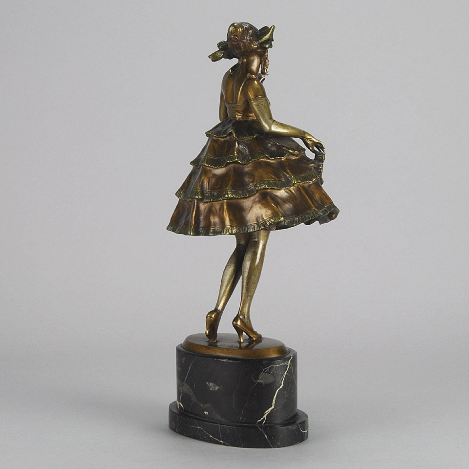 Zach Party Girl Art Deco Bronze 