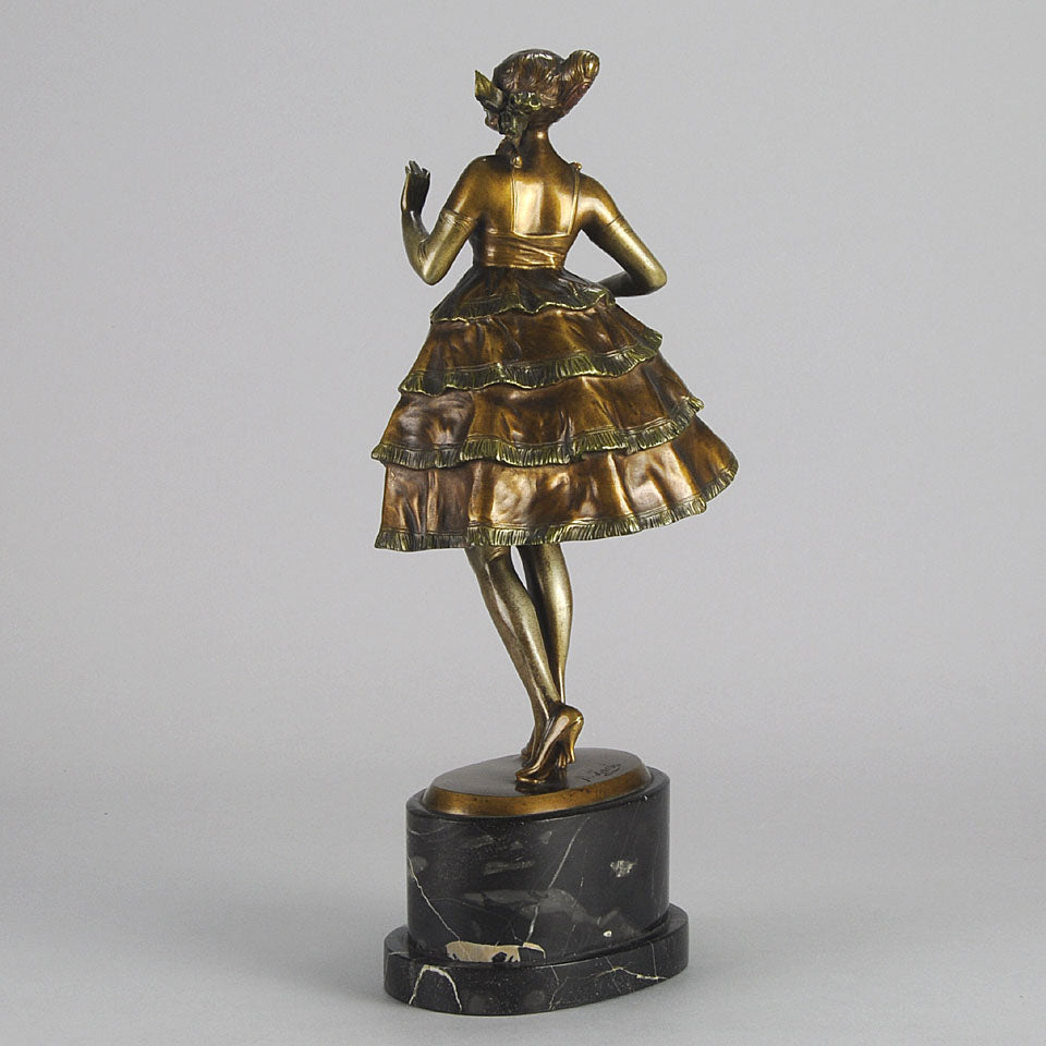 Zach Party Girl Art Deco Bronze 