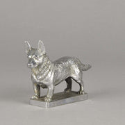 Car Mascot Silvered Bronze Corgi 