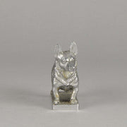 Car Mascot Silvered Bronze Corgi 