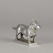 Car Mascot Silvered Bronze Corgi 