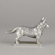 Car Mascot Silvered Bronze Corgi 