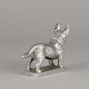 Car Mascot Silvered Bronze Corgi 