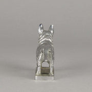 Car Mascot Silvered Bronze Corgi 