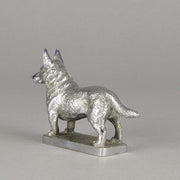 Car Mascot Silvered Bronze Corgi 
