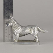 Car Mascot Silvered Bronze Corgi 