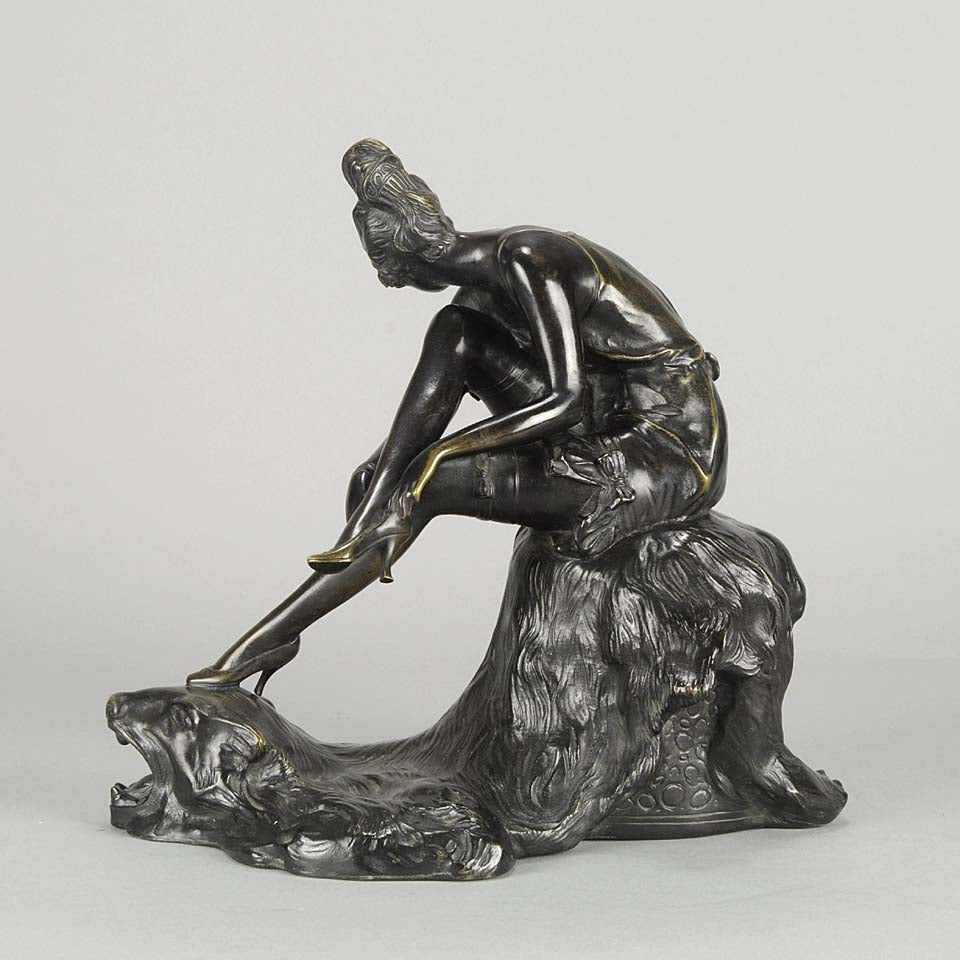 Bruno Zach Stockings Art Deco Bronze