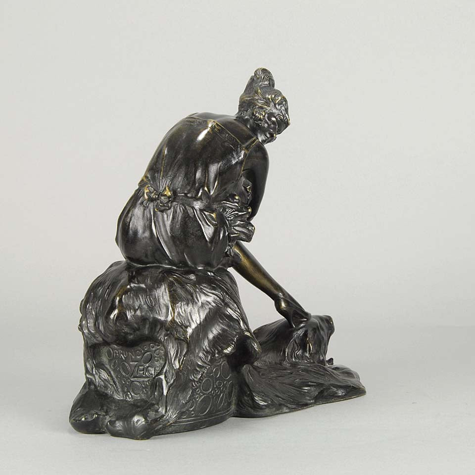 Bruno Zach Stockings Art Deco Bronze