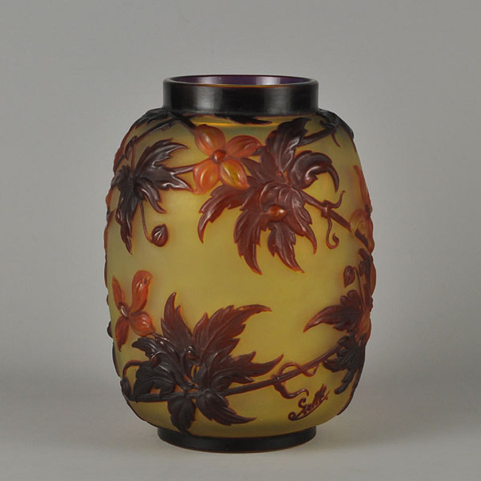 Emile Gallé, "Clematis Soufflé"