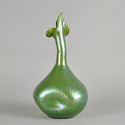 Loetz Glass - Goose Necked Vase by Johann Loetz - Hickmet Fine Arts