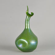 Loetz Glass - Goose Necked Vase by Johann Loetz - Hickmet Fine Arts