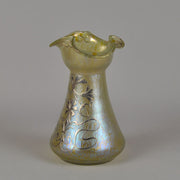 Loetz Glass Vase - Golden Silvered - Johann Loetz - Loetz Glass - Art Nouveau Glass - Hickmet Fine Arts