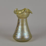 Loetz Glass Vase - Golden Silvered - Johann Loetz - Loetz Glass - Art Nouveau Glass - Hickmet Fine Arts