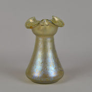 Loetz Glass Vase - Golden Silvered - Johann Loetz - Loetz Glass - Art Nouveau Glass - Hickmet Fine Arts