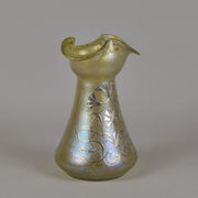 Loetz Glass Vase - Golden Silvered - Johann Loetz - Loetz Glass - Art Nouveau Glass - Hickmet Fine Arts