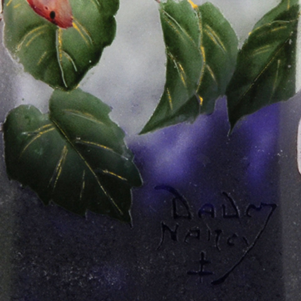 Fuschia Vase by Daum Freres