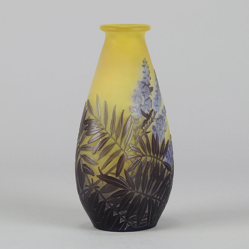 Emile Gallé, Floral Fern Vase