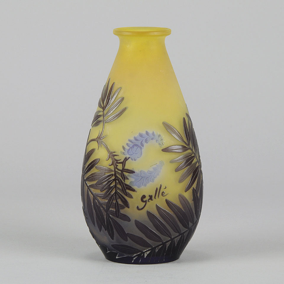 Emile Gallé, Floral Fern Vase