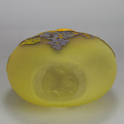 Emile Gallé Art Nouveau Glass Vase -  Raisins Soufflé Vase 