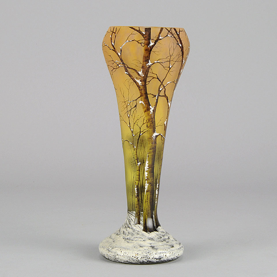 Paysage D’Hiver by Daum Freres