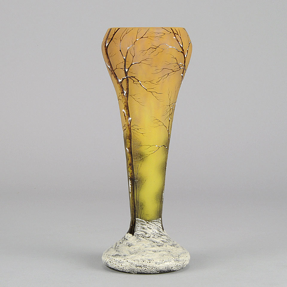 Paysage D’Hiver by Daum Freres