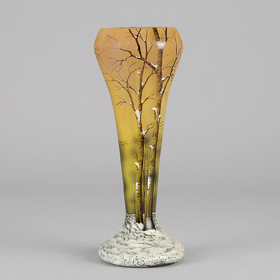 Paysage D’Hiver by Daum Freres