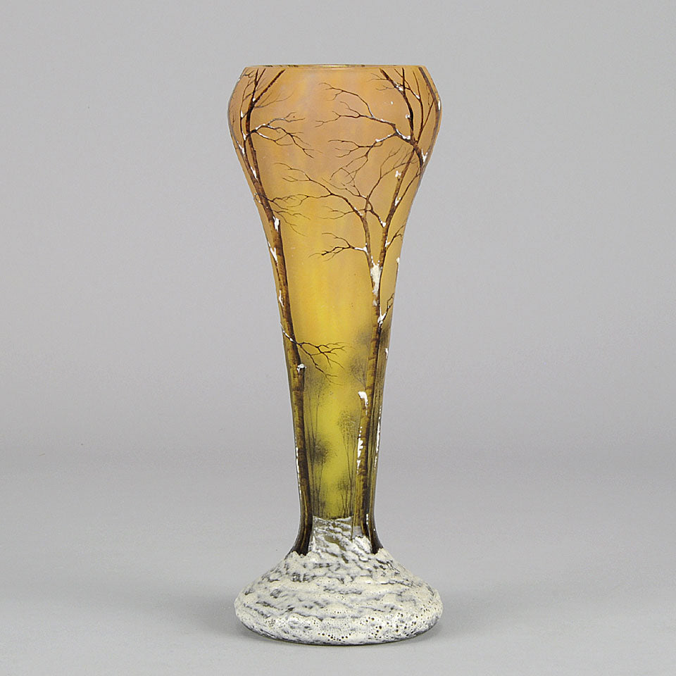 Paysage D’Hiver by Daum Freres