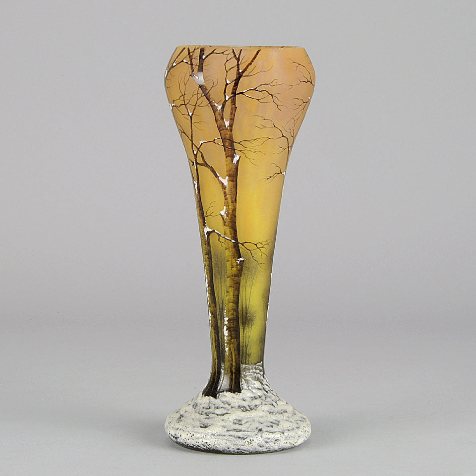 Paysage D’Hiver by Daum Freres